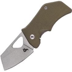 Fox Knives BF-752 OD BLACK FOX KIT kapesní nůž 5 cm, Stonewash, zelená, G10