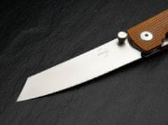 Böker Plus 01BO327 Tenshi štíhlý kapesní nůž 6,8 cm, hnědo-červená, Micarta, spona, nylonové pouzdro