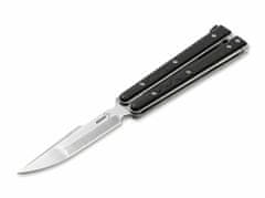Böker Plus 06EX004 BALISONG TACTICAL SMALL malý taktický motýlkový nůž 8,8 cm, černá, G10