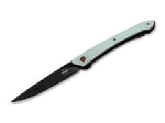 Böker Plus 01BO357 Urban Spillo Jade kapesní nůž 7,6 cm, G10, spona
