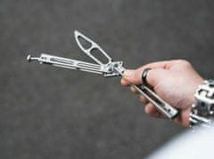 Böker Plus 01BO352 Papillon tréninkový nůž 11,4 cm, nerezavějící ocel, šedá, nylonové pouzdro