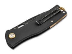 Böker Plus 01BO375 Fieldfolder kapesní nůž 8,6 cm, černá, Stonewash, G10, nylonové pouzdro