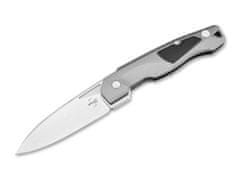 Böker Plus 01BO463 Aluma kapesní nůž 9,1 cm, Stonewash, šedá, hliník, dřevo, spona