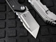 Böker Plus 01BO549 DAVLIN TANTO kapesní nůž 7,1 cm, Stonewash, černá, G10, spona, nylonové pouzdro