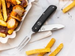 Böker Plus 01BO817 Tech Tool Fork kapesní nůž s vidličkou 7,1 cm, černá, G10