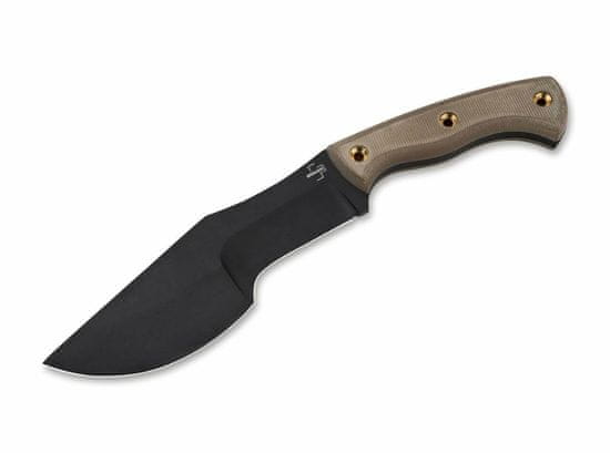 Böker Plus 02BO073 Tracker outdoorový nůž 18,3 cm, černá, hnědá, Micarta, pouzdro Kydex
