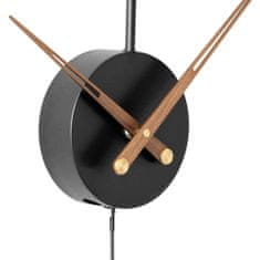 MPM QUALITY Designové kovové hodiny Rundo, černá