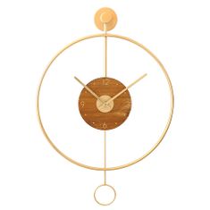 MPM QUALITY Designové kovové hodiny Circulo, zlatá