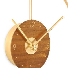 MPM QUALITY Designové kovové hodiny Circulo, zlatá