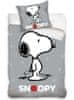  Povlečení Snoopy Grey 140x200, 70x90 cm