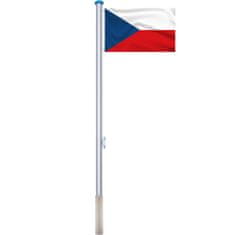 Timeless Tools Vlajka se stožárem 90*150cm s českou vlajkou