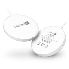 Connect IT Bezdrátová nabíječka MagSafe, 15W - bílá