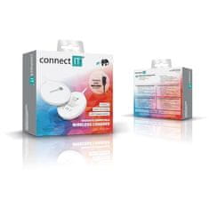 Connect IT Bezdrátová nabíječka MagSafe, 15W - bílá