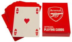FotbalFans Hrací karty Arsenal FC, červené