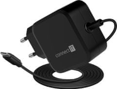 Connect IT univerzální notebookový adaptér C-Power USB-C, PD 67W, černá