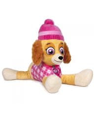 Hollywood Plyšový psík Skye - ružová v zimní čepici - Paw Patrol - 50 cm