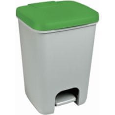 Curver Odpadkový koš Essentials šedý/zelený 20L
