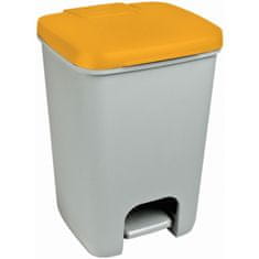 Curver Odpadkový koš Essentials šedý/žlutý 20L