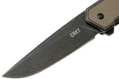 CRKT CR-7091 CINCO DESERT TAN BLACK kapesní nůž 7,3 cm, Black Stonewash, písková hnědá, G10, ocel