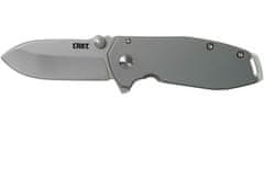 CRKT CR-2492 SQUID ASSISTED SILVER malý kapesní nůž s asistencí 5,6 cm, celoocelový, šedá