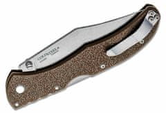 Cold Steel 20KR9 Range Boss Flat Dark Earth kapesní nůž 10 cm, Stonewash, hnědá, Zy-Ex