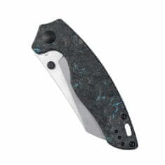 Kizer Ki4593A1 Towser K Satin kapesní nůž 8,6 cm, modro-černá, FAT Carbon (uhlíkové vlákno)