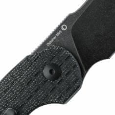 Kizer V2569C2 OCTOBER Mini Black kapesní nůž 6,5 cm, Black Stonewash, černá, Micarta