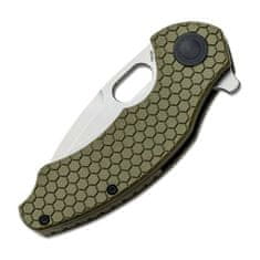 Kizer V3477C1 Roach Mini Olive Green kapesní nůž 7,6 cm, Stonewash, zelená, G10