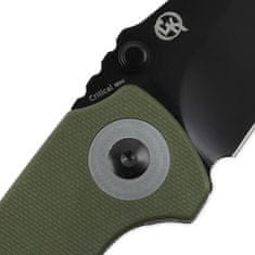 Kizer V3508A3 Critical Mini Green kapesní nůž 7,6 cm, černá, zelená, G10