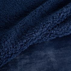 Eurofirany Deka na postel TEDY 70x160 Eurofirany námořnická modrá měkká bukla + hřejivý fleece