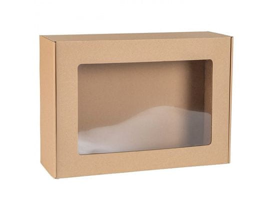 sarcia.eu Obdélníková poštovní krabice s okénkem, dárková krabice 45x30x10 cm