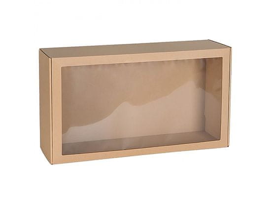sarcia.eu Obdélníková poštovní krabice s okénkem, dárková krabice 55x30x150 cm