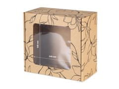 sarcia.eu Obdélníková poštovní krabice s okénkem, dárková krabice s potiskem černých květin 20x20x10 cm x10