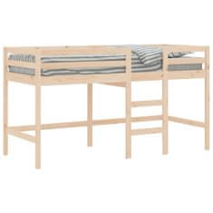 Vidaxl Dětská patrová postel se žebříkem 90 x 200 cm borové dřevo