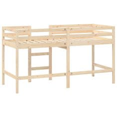 shumee Dětská patrová postel se žebříkem 80 x 200 cm borové dřevo