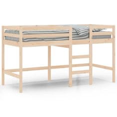 Vidaxl Dětská patrová postel se žebříkem 90 x 190 cm borové dřevo