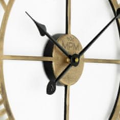 MPM QUALITY Designové kovové hodiny Vintage Glamorous II, zlatá