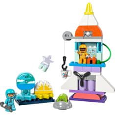 LEGO DUPLO 10422 Vesmírné dobrodružství s raketoplánem 3 v 1