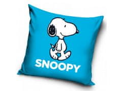 Carbotex  Povlak na polštářek Snoopy blue 40x40 cm