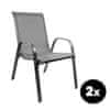 2x Zahradní židle MR4400GY-2 Šedá