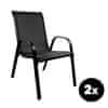 2x Zahradní židle MR4400BC-2 Černá