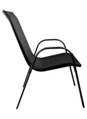 Aga 2x Zahradní židle MR4400BC-2 Černá