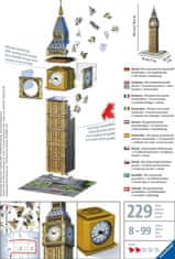 Ravensburger 3D puzzle Big Ben s hodinami 216 dílků