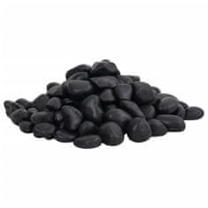 shumee Leštěné oblázky 10 kg černé 2–5 cm