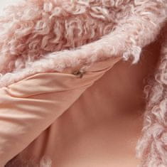 Vidaxl Dětská vesta umělá kožešina světle růžová 104