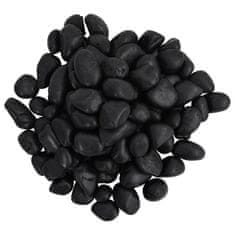 shumee Leštěné oblázky 25 kg černé 2–5 cm