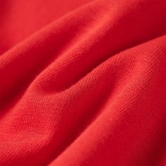 Vidaxl Dětské tričko s dlouhým rukávem 3D nápis červené 116