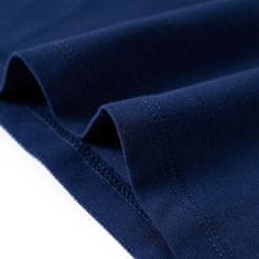 Vidaxl Dětské tričko s dlouhým rukávem a flitry Laň námořnicky modré 116