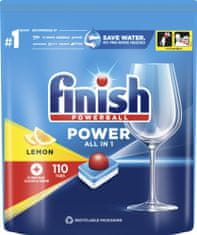 Finish Power All in 1 tablety do myčky nádobí Lemon Sparkle 110 ks