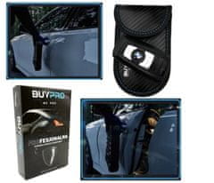 sapro RFID Stop ochranné stíněné pouzdro na klíče do auta BUYPRO carbon